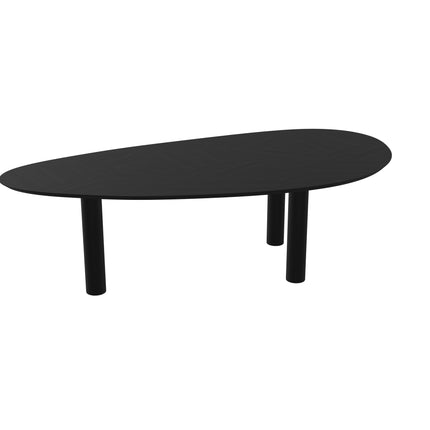 Eiken Mozaïek Eettafel Zwart - Kiezel B - Columbus Zwart