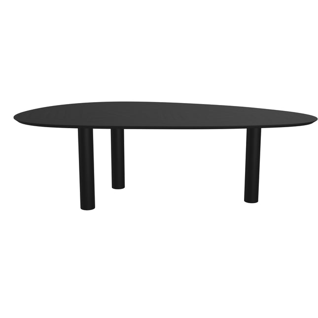 Eiken Mozaïek Eettafel Zwart - Kiezel B - Columbus Zwart
