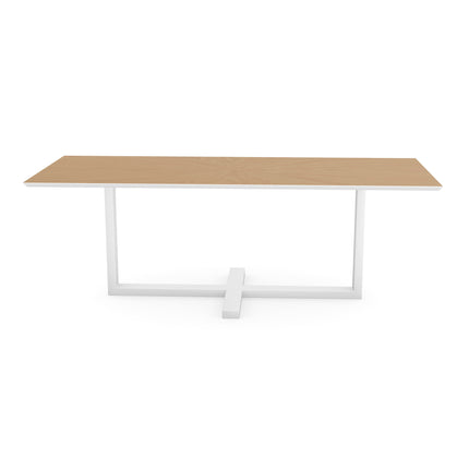 Eiken Ster Eettafel Liqurien - Recht - Halve Plus Wit