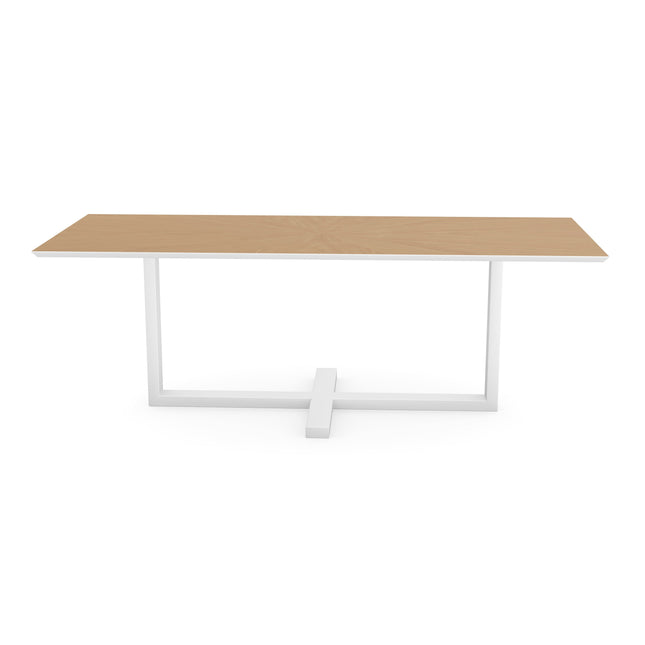 Eiken Ster Eettafel Liqurien - Recht - Halve Plus Wit