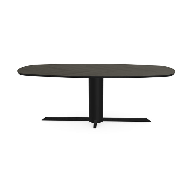 Eiken Visgraat Eettafel Venerien - Deens Ovaal - Ilona Zwart