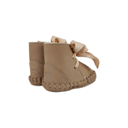 Pina Organza Booties | Truffle Nubuck