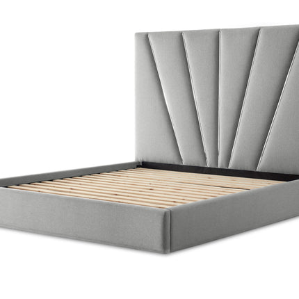 Michael Amini Rose Lift Up Storage Bed - Gray