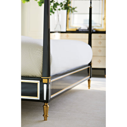 Caracole Promethean Couturier Canopy King Bed Clearance