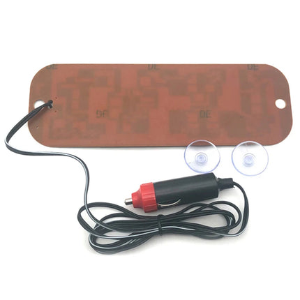 LED taxi bord voor auto met zuignappen en 12V sigarettenaansteker, verlichte TAXI-aanduiding in blauw, wit, groen en rood.