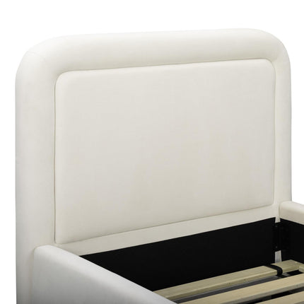TOV Furniture Briella Performance Velvet Trundle Bed in Twin