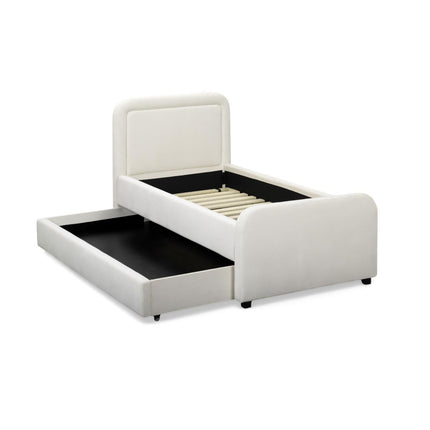 TOV Furniture Briella Performance Velvet Trundle Bed in Twin