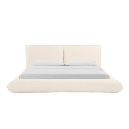 TOV Furniture Romp Cream 100% Recycled Linen Bed