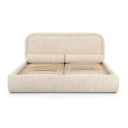 TOV Furniture Murielle Taupe Textured Boucle Bed
