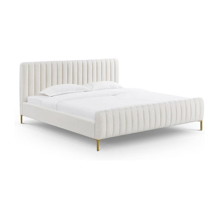 TOV Furniture Angela Upcycled Linen Bed
