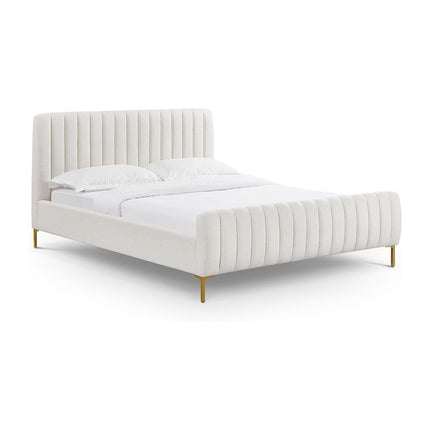TOV Furniture Angela Upcycled Linen Bed