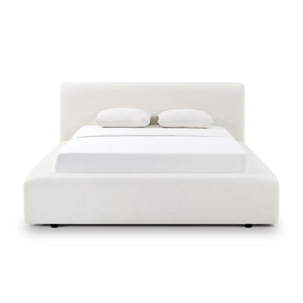 TOV Furniture Meena Cream Upcycled Linen Storage Bed