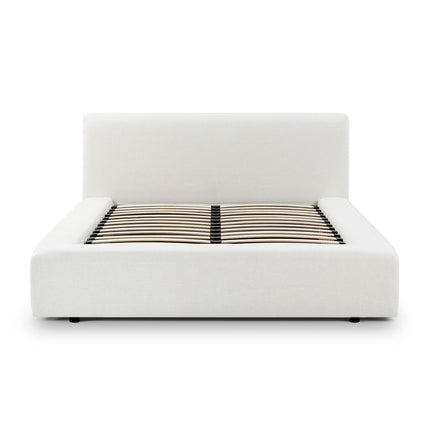 TOV Furniture Meena Cream Upcycled Linen Storage Bed