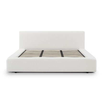 TOV Furniture Meena Cream Upcycled Linen Storage Bed