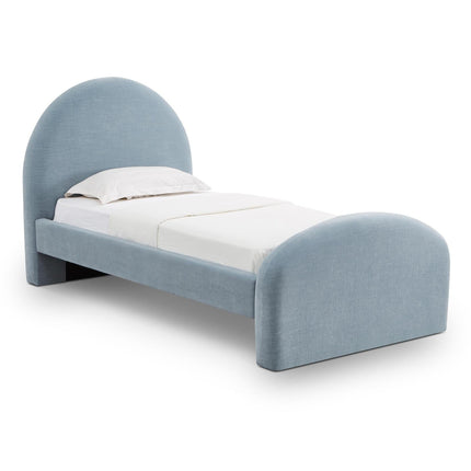 TOV Furniture Moon Chambray Blue Chenille Twin Bed