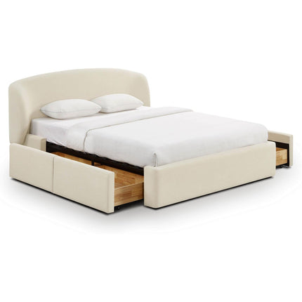 TOV Furniture Corey Upcycled Performance Linen Storage Bed