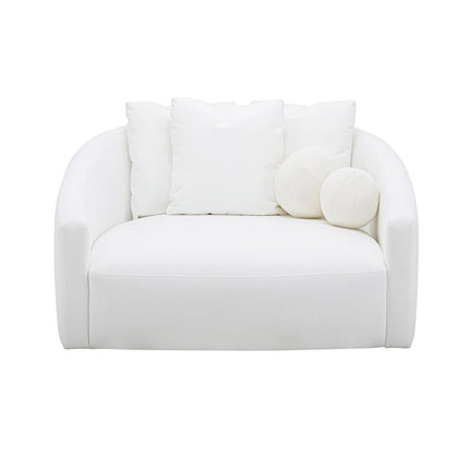 TOV Furniture Hanim Cream Linen Daybed
