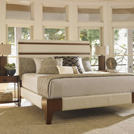 Tommy Bahama Home Island Fusion Mandarin Upholstered Panel Bed