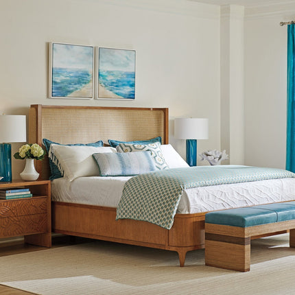 Tommy Bahama Home Palm Desert Villa Park Upholstered Bed