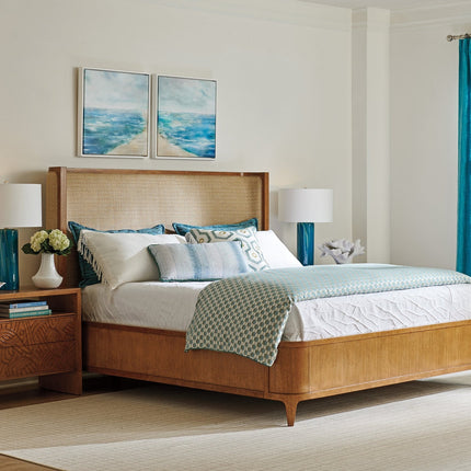 Tommy Bahama Home Palm Desert Villa Park Upholstered Bed