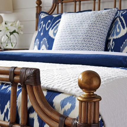 Tommy Bahama Home Twin Palms St. Kitts Rattan Bed