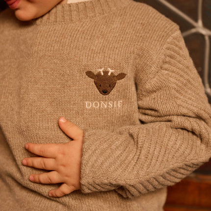 Geeratz Merino Wool Sweater | Stag | Milk Chocolate Melange