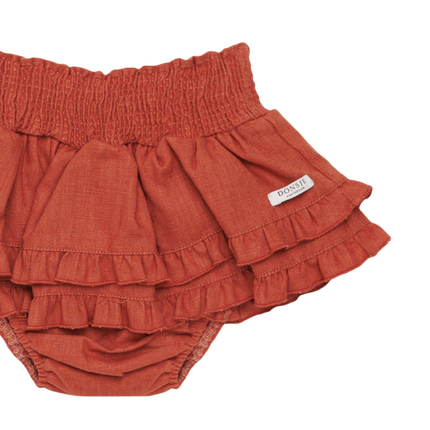 Vaibi Linen Bloomers | Rosewood