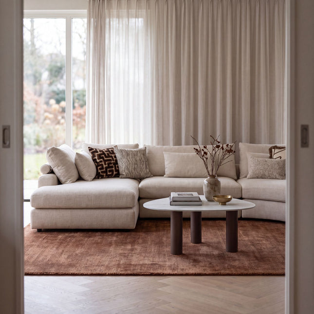 Organische Salontafel met Luxe Steenlook met Sculpturale Poten