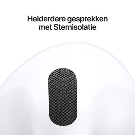AirPods 5 draadloze Bluetooth oordopjes – productfoto van compacte oordopjes voor muziek en bellen