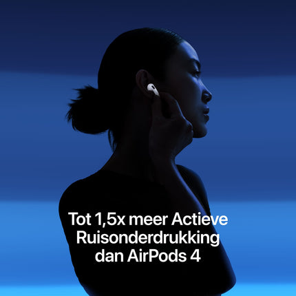 AirPods 5 draadloze Bluetooth oordopjes – productfoto van compacte oordopjes voor muziek en bellen