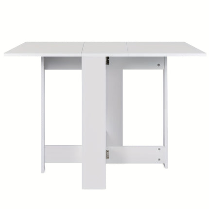 Eettafel Wit 102,5 x 76 x 73 cm – Ruimtebesparende Keukentafel van MDF – Klassieke Houten Dining Tafel – Makkelijk Schoon te Maken