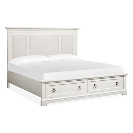 Magnussen Home Kingston Whisper White & Cerused Nutmeg Bed