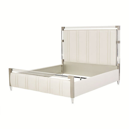 Michael Amini Penthouse Short Panel Bed - Ash Gray