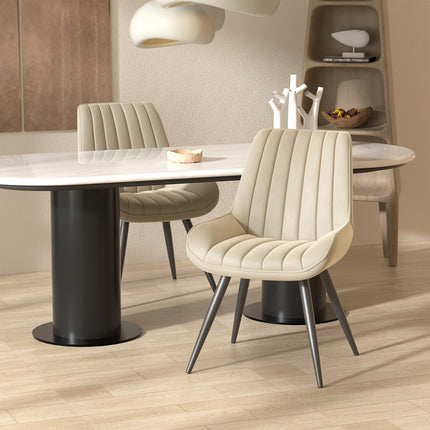 Eetkamerstoelen, Set van 2/4/6, Keukenstoelen, Gestoffeerde Stoelen met Metalen Poten, Woonkamerstoel met Rugleuning en Zitkussen, voor Eetkamer, Receptie Stoel, Kantoor