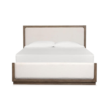 Magnussen Home Westbourne Dark Umber Upholstered Panel Queen Bed