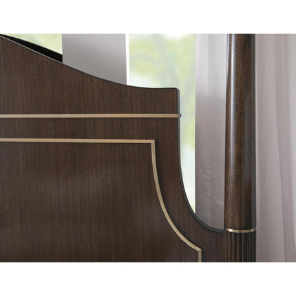 Pulaski Furniture Asher Park Piano Brown Poster King Bed