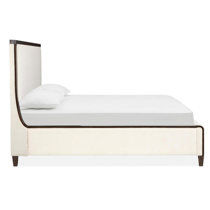 Magnussen Home Rowan Espresso Upholstered Panel Queen Bed