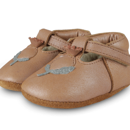Carlie Shoes | Rose Hip | Caramel Metallic Nubuck