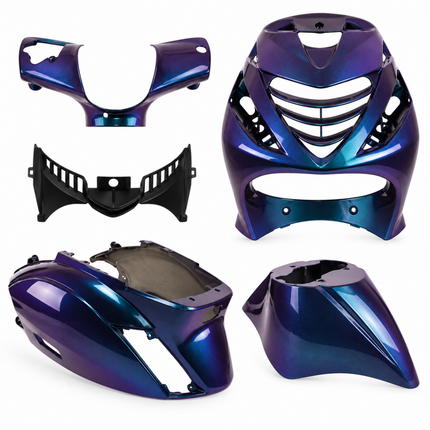 Piaggio Zip SP Plaatset 5-Delig Glans Cameleon – Kappenset / Beplatingsset