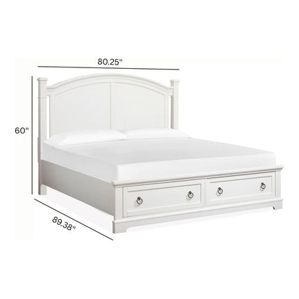 Magnussen Home Kingston Whisper White & Cerused Nutmeg Bed