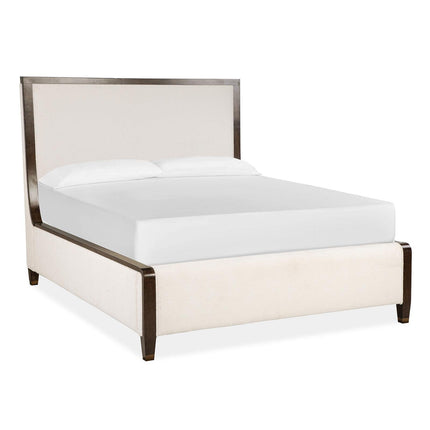 Magnussen Home Rowan Espresso Upholstered Panel Queen Bed
