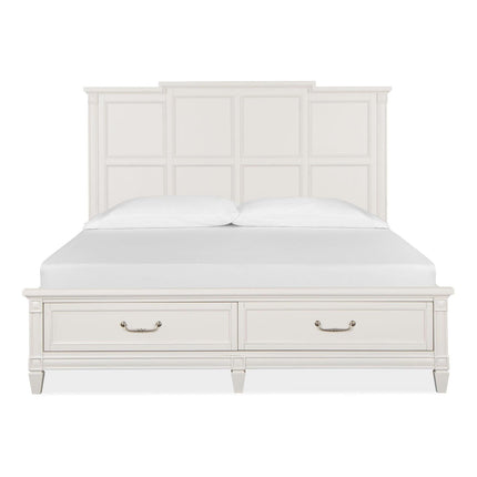 Magnussen Home Willowbrook Egg Shell White Bed