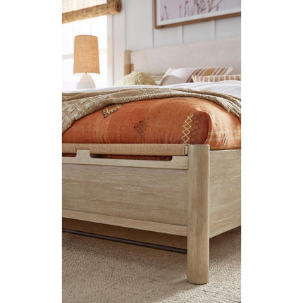 Salt Life Home Sunset Cove Sanibel Brown California King Panel Upholstered Bed