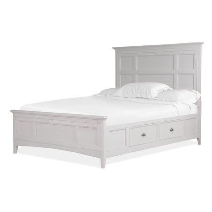 Magnussen Home Heron Cove Chalk White & Dovetail Grey Bed