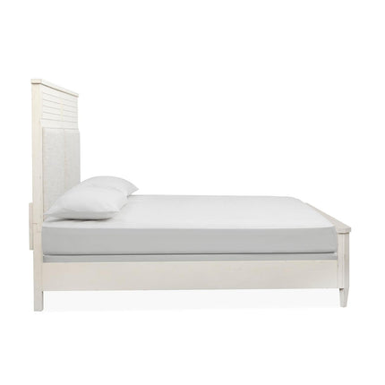 Salt Life Home Echo Isles Sea Pearl and Driftwood King Upholstered Panel Bed