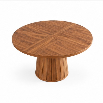 megivez-ovale-eettafel-140cm-rustiek-bruin-vooraanzicht.png