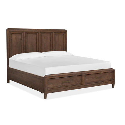 Magnussen Home Groveland Park Antique Coffee Panel Storage Bed