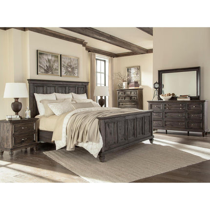 Magnussen Home Calistoga Weathered Charcoal Panel Bed