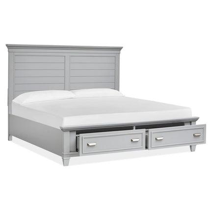 Magnussen Home Charleston Harbor Gray California King Grey Panel Bed