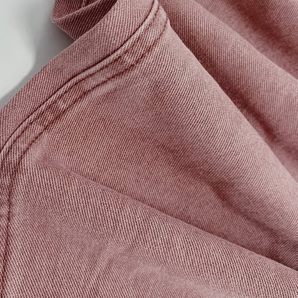 Heren Casual Losvallende Jeans met Rechte Pijpen, Modieuze Straatstijl Lichtroze Denim, Normale Lengte, Comfort voor Alle Seizoenen, Vrijetijdskleding
